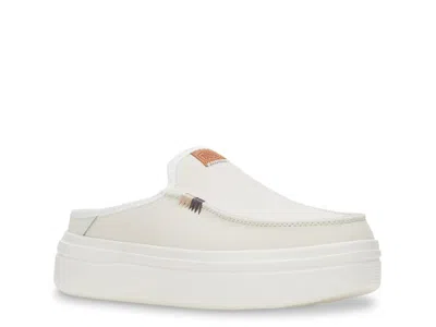 Hey Dude Austin Lift Platform Loafer In White