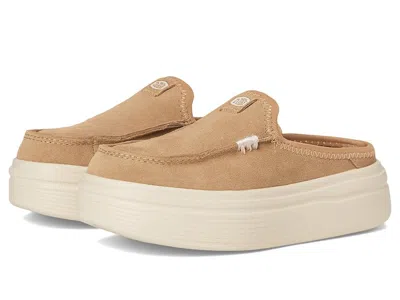 Hey Dude Austin Lift Y Classic (little Kid/big Kid) Girl's Shoes Tan : 3 Little Kid M, Suede In Brown