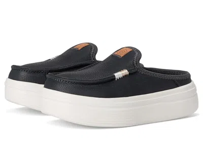 Hey Dude Austin Lift Y Leather (little Kid/big Kid) Girl's Shoes Black : 2 Little Kid M