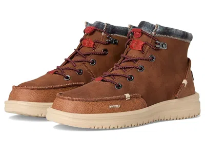 Hey Dude Bradley Classic (little Kid/big Kid) Boys Shoes Cognac : 2 Little Kid M, Leather In Brown