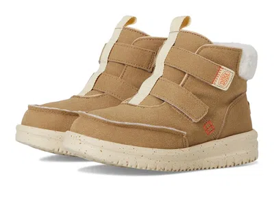Hey Dude Kids' Bradley Cozy (toddler) Boys Shoes Wheat : 5 Toddler M, Synthetic In Sand