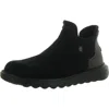 Hey Dude Branson Boot Womens Leather Casual Chelsea Boots In Black