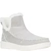 Hey Dude Camden 42030-030 Boots Women's Us 9 Gray Faux Fur Lined Slip-on Khd1478