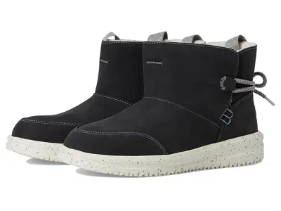 Hey Dude Camden Bow Boots Cozy (little Kid/big Kid) Girls Shoes Black : 2 Little Kid M, Synthetic