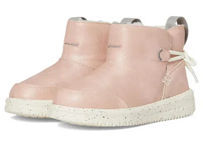 Hey Dude Kids' Camden Bow Boots Cozy (toddler) Girls Shoes Sparkle Pink : 7 Toddler M, Synthetic