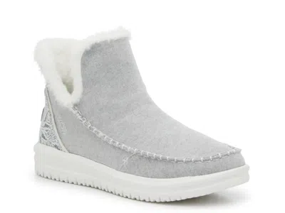 Hey Dude Camden Cozy Trim Slipon In Gray