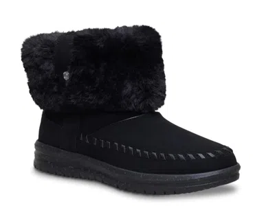 Hey Dude Camden Cuff Classic Cozy Bootie In Black