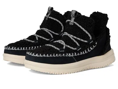 Hey Dude Camden Suede Cozy In Black