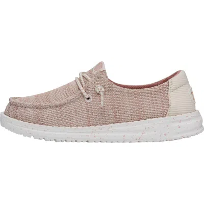 Hey Dude Kids' Girls' Wendy Youth Sport Mesh Casual Shoes In Bright Pink