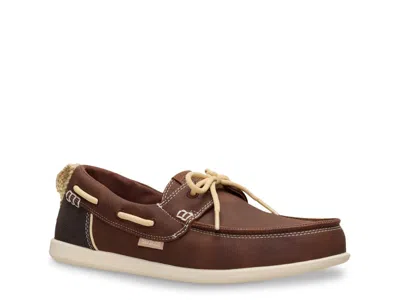 Hey Dude Harbor Breeze Lo Classic Boat Shoe In Brown