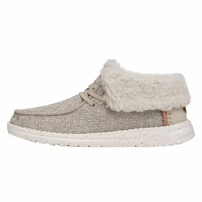 Hey Dude Kid's Wendy Fold Stitch Cozy Loafers In Tan In Neutral