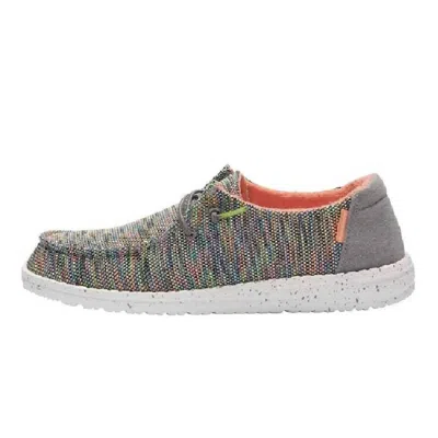 Hey Dude Kid's Wendy Shoes In Peacock Pink In Multi