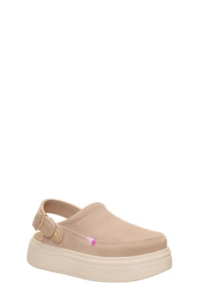 Hey Dude Kids' Austin Lift Leather Clog In Neutral