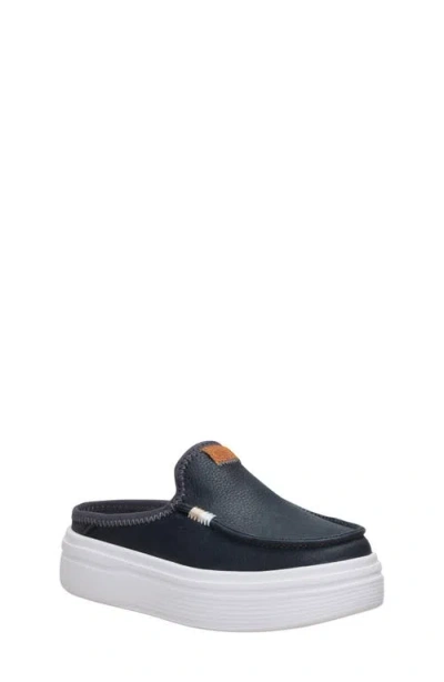 Hey Dude Kids' Austin Lift Platform Mule In Black