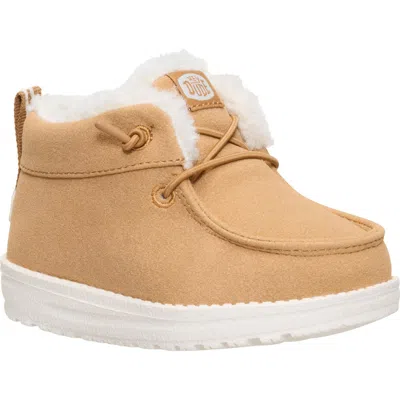 Hey Dude Kids' Lil Dude Cozy Slip On In Brown