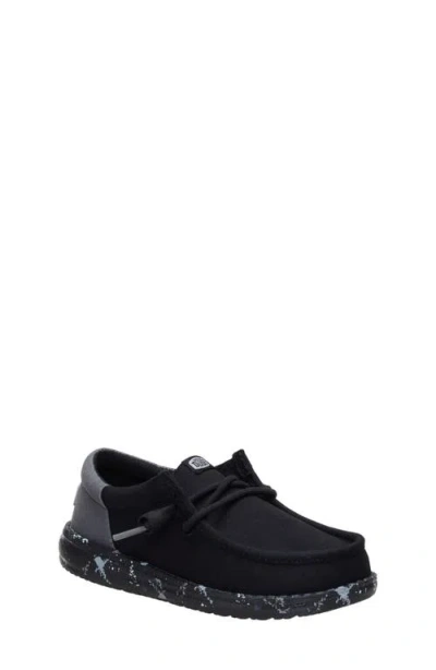 Hey Dude Kids' Wally Funk Y Slip-on In Black