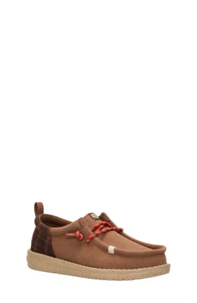 Hey Dude Kids' Wally Funk Y Slip-on In Brown