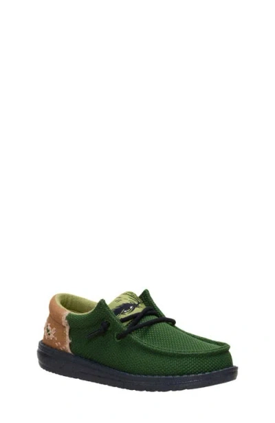Hey Dude Kids' Wally Funk Y Slip-on In Green