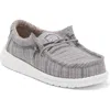 Hey Dude Kids' Wally Shoe In Gray