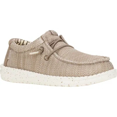 Hey Dude Kids' Wally Stretch Sox Slip-on In Brown