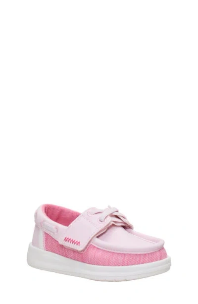 Hey Dude Babies'  Kids' Wells Classic Boat Shoe In Pink