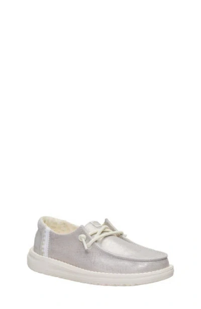 Hey Dude Kids' Wendy Metallic Slip On In Gray