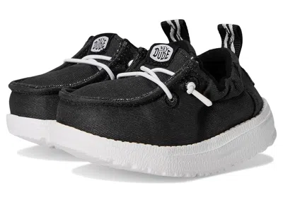 Hey Dude Lil Dudes (infant/toddler) Kids Shoes Black : 4 Toddler M, Canvas