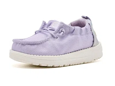 Hey Dude Kids' Lildude Slip-on Novelty (infant/toddler) Girl's Shoes Sparkle Purple : 4 Toddler M, Canvas/textile