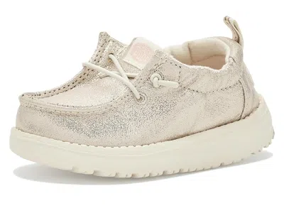 Hey Dude Kids' Lildude Slip-on Seasonal (infant/toddler) Girls Shoes Champagne: 1 Infant M In Neutral