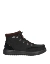Hey Dude Man Ankle Boots Steel Grey Size 9 Leather