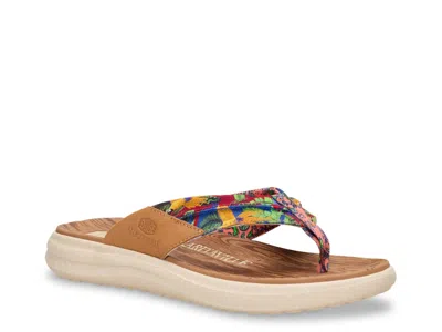 Hey Dude Margaritaville Finn Flip Flop In Multi