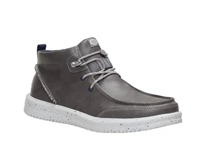 Hey Dude Men's Bradley Classic Chukka Shoes In Grey In Multi