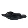 Hey Dude Men's Myers Flip Classic Flip Flop In Black/black In Black
