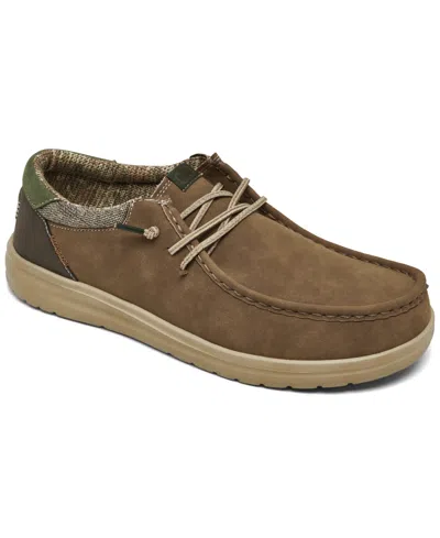 Hey Dude Men's Paul Nut Casual Moccasin Sneakers From Finish Line In Brown