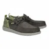 Hey Dude Men's Wall Funk Desert Landscape Shoes In Black & Army Green In Multi