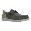 Hey Dude Men's Wall Funk Desert Landscape Shoes In Black & Army Green In Multi