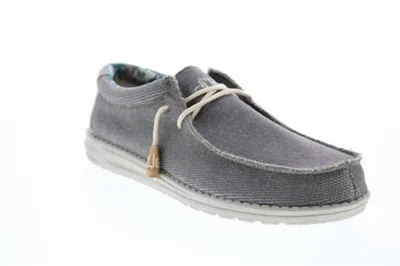 Hey Dude Men's Wally Eden Sneaker In Grey In Gray