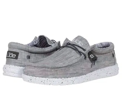 Hey Dude Men's Wally Shoes In Chambray Castlerock