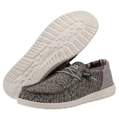 Hey Dude Men's Wally Sox Funk Sneaker In Fallen Rock In Gray