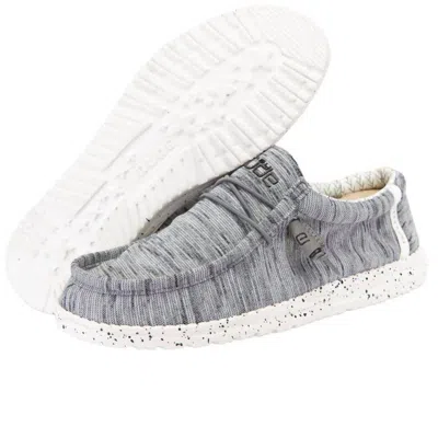 Hey Dude Men's Wally Stretch Shoes In Stone White