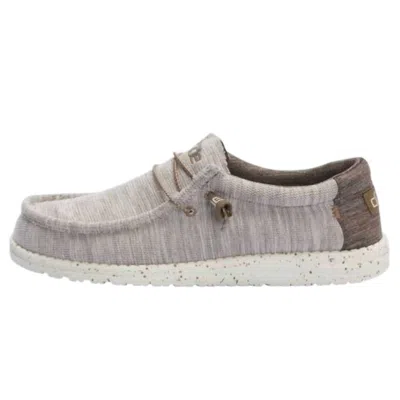 Hey Dude Men's Wally Stretch Slip On Shoes In Limestone In Gray