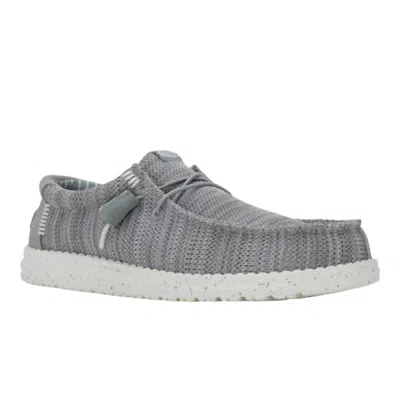 Hey Dude Wally Stretch Sox Slip-on In Gray