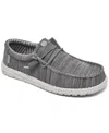 Hey Dude Men's Wally Stretch Sox Slip-on Casual Moccasin Sneakers From Finish Line In Grey