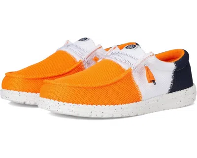 Hey Dude Men's Wally Tri Varsity Loafers In Orange In Gold