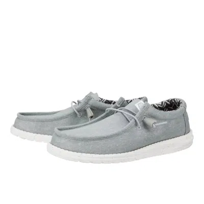 Hey Dude Men's Wallystretch Shoe In Light Grey In Gray