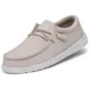 Hey Dude Mens Wally Slub Canvas Loafer - Natural In Neutral