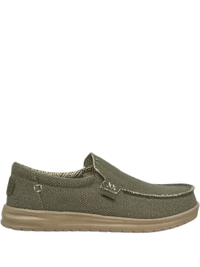 Hey Dude Mikka Braided Loafers In Green