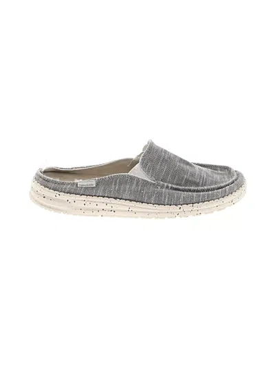 Pre-owned Hey Dude Mule/clog In Gray
