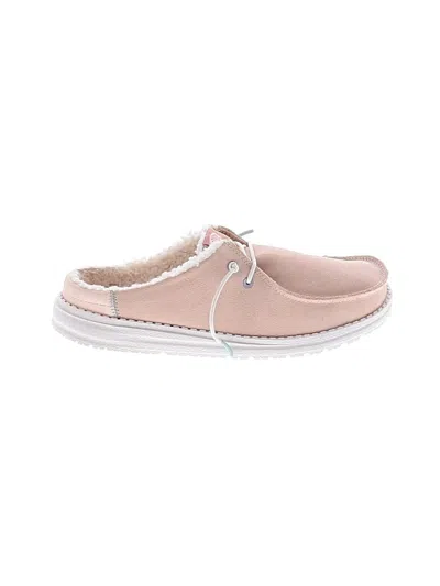 Pre-owned Hey Dude Mule/clog In Pink