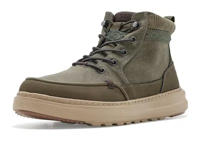 Hey Dude Remi Field Boots Waxed Canvas Women's Boots Dark Olive: 12 M In Green